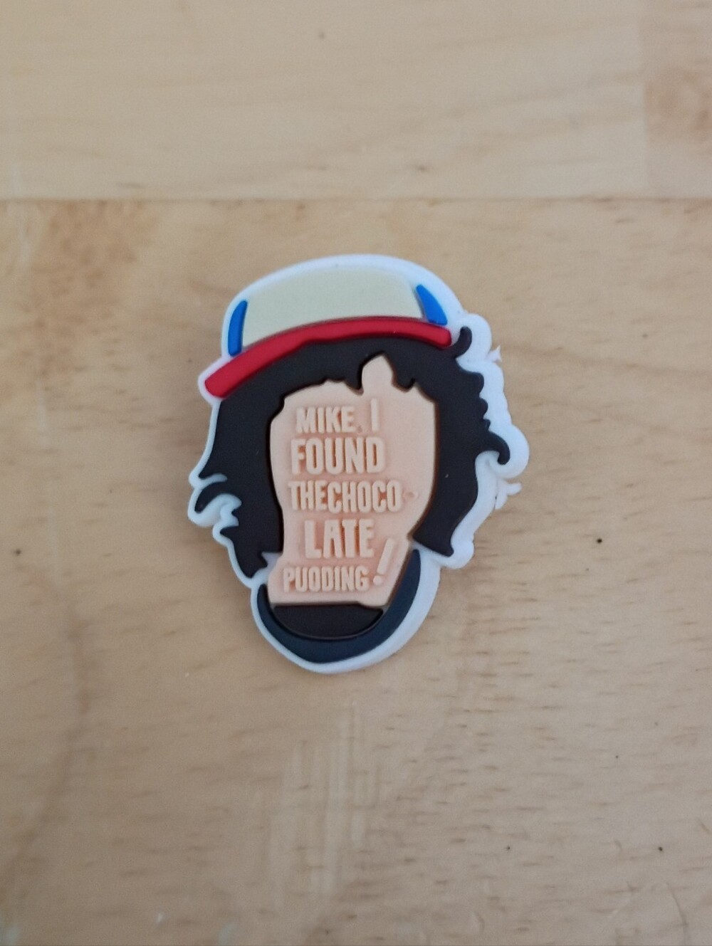 10 for $10 Jibbitz Croc Charm - Stranger Things Dustin Chocolate Pudding Quote 2